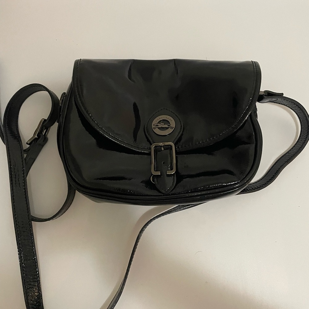 Longchamp Black Crossbody Bag with Adjustable Strap